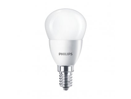 Žárovka LED Philips klasik, 5,5W, E14, studená bílá