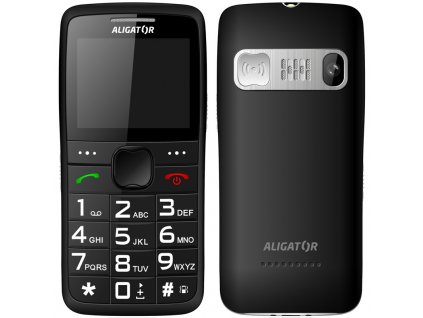 Mobilní telefon Aligator A675 Senior - černý