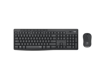 Klávesnice s myší Logitech MK295 Silent Wireless Combo CZ/ SK - grafitová