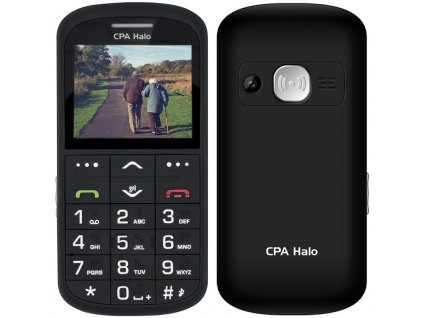 Mobilní telefon CPA Halo Halo 11 Pro Senior s nabíjecím stojánkem - černý