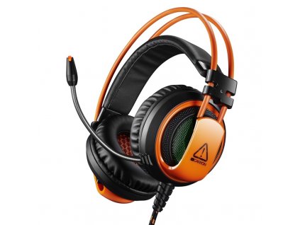 Headset Canyon CND-SGHS5A - černý/oranžový