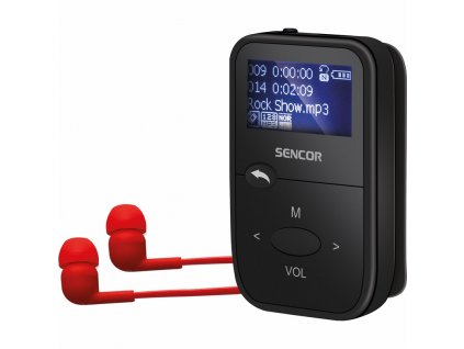 MP3 přehrávač Sencor SFP 4408 BK, 8GB