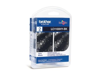 Inkoustová náplň Brother LC-1100HY 2pack, 1800 stran originální - černá