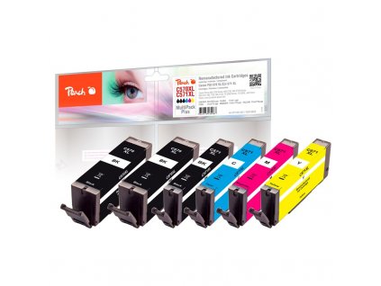 Inkoustová náplň Peach Canon PGI-570XL/CLI-571XL MultiPack Plus, kompatibilní