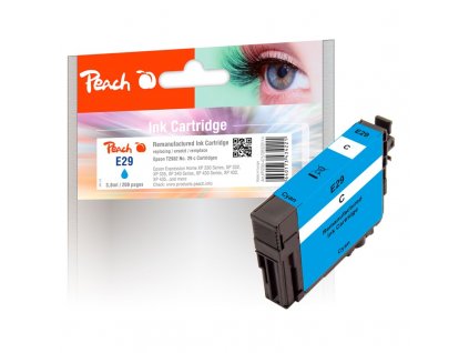 Inkoustová náplň Peach Epson T2982, No. 29, 3,8ml, kompatibilní - modrá