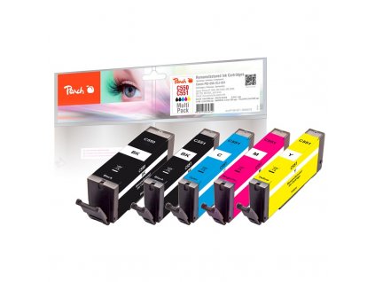 Inkoustová náplň Peach Canon PGI-550/CLI-551 MultiPack, kompatibilní