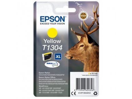 Inkoustová náplň Epson T1304, 10,1 ml originální - žlutá