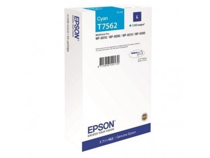 Inkoustová náplň Epson T7562 L, 1500 stran originální - modrá