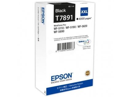 Inkoustová náplň Epson T7891 XXL, 4000 stran originální - černá
