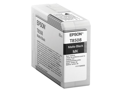 Inkoustová náplň Epson T8508, 80 ml, matná černá originální