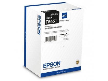 Inkoustová náplň Epson T8651 XXL, 10 000 stran originální - černá