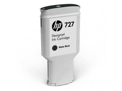 Inkoustová náplň HP 727, 300ml - matná černá originální