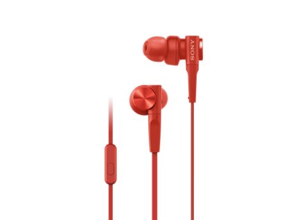 Sluchátka Sony MDR-XB55AP - červená