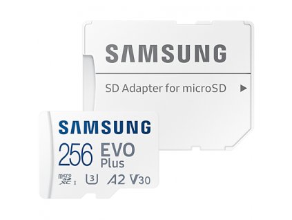 Paměťová karta Samsung Micro SDXC EVO+ 256GB UHS-I U3 (130R) + SD adaptér