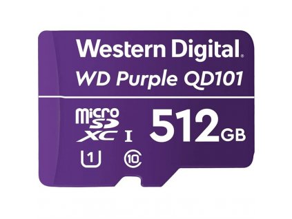 Paměťová karta Western Digital Purple microSDXC 512GB UHS-I U1