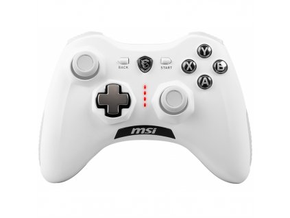 Gamepad MSI Force GC30 V2, bezdrátový, pro PC, PS3, Android - bílý