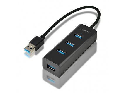 USB Hub Axagon USB / 4x USB 3.0 - černý