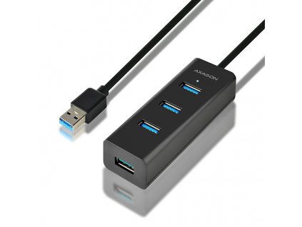 USB Hub Axagon USB / 4x USB 3.0, 1,2 m - černý