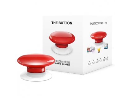 Tlačítko Fibaro Button, Z-Wave Plus - červené