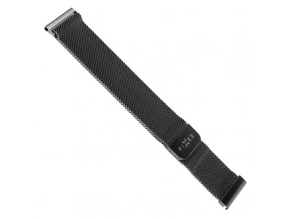 Řemínek FIXED Mesh Strap s šířkou 22mm na smartwatch - černý