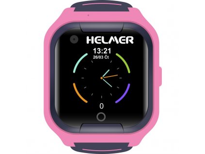 Chytré hodinky Helmer LK709 dětské s GPS lokátorem - růžový