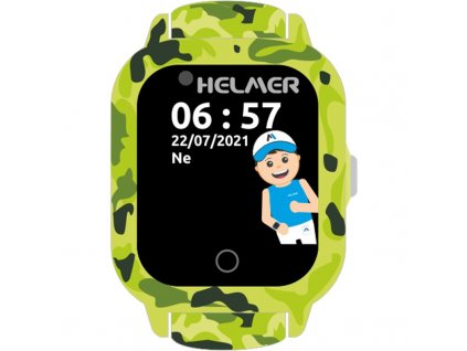 Chytré hodinky Helmer LK 710 dětské s GPS lokátorem - zelené