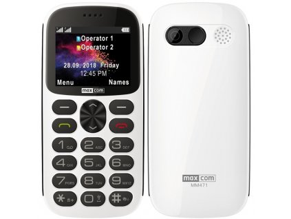 Mobilní telefon MaxCom MM471 - bílý