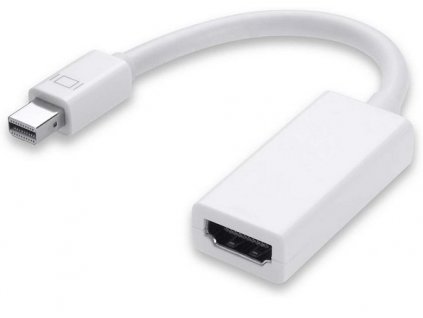 Redukce PremiumCord Mini DisplayPort / HDMI, M/F, 17 cm - bílá