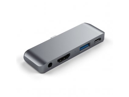 USB Hub Satechi USB-C Mobile Pro Hub (HDMI 4K,1x Jack 3,5mm,1x USB 3.0,1x USB-C) - šedý
