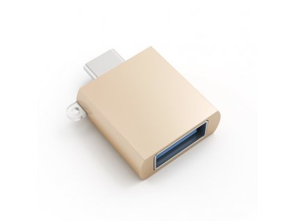 Redukce Satechi USB 3.0/USB-C - zlatá