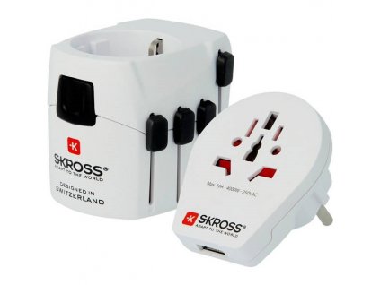 Cestovní adaptér SKROSS PRO World & USB, 6,3A max.