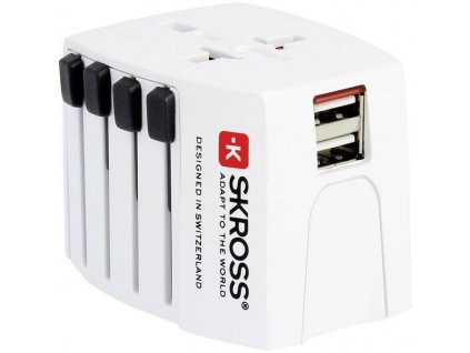 Cestovní adaptér SKROSS MUV USB, univerzální pro 150 zemí