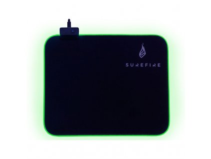 Podložka pod myš SureFire Silent Flight RGB-320, 32 x 26 cm - černá