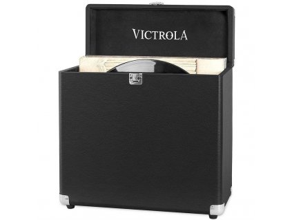 Kufřík Victrola na vinylové desky - černý