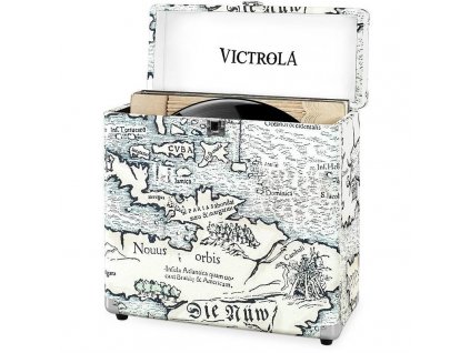 Kufřík Victrola na vinylové desky - bílý