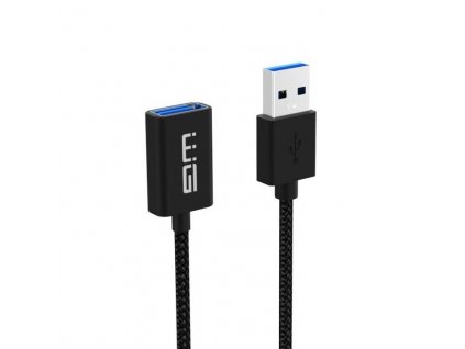 Kabel WG USB/USB prodlužovací, 1m - černý