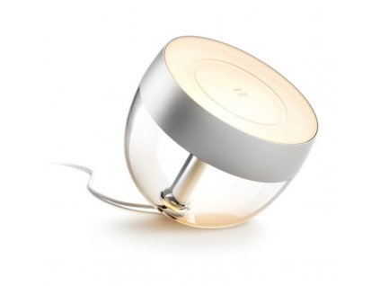 Stolní LED lampička Philips Hue Iris Silver Special Edition - stříbrná