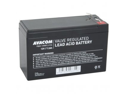 Olověný akumulátor Avacom 12V 7,2Ah F2