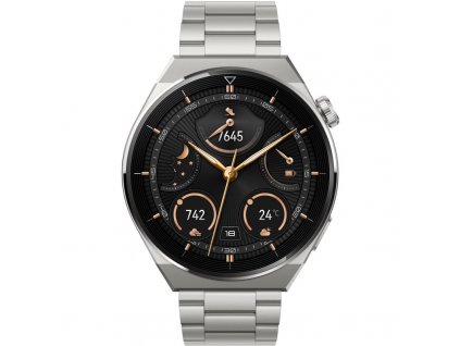 Chytré hodinky Huawei Watch GT3 Pro 46 mm - Light Titanium Case + Light Titanium Strap