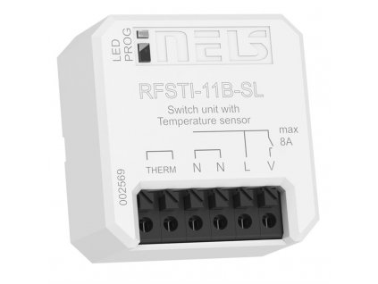 Spínač iNELS s externím teplotním senzorem - šedý