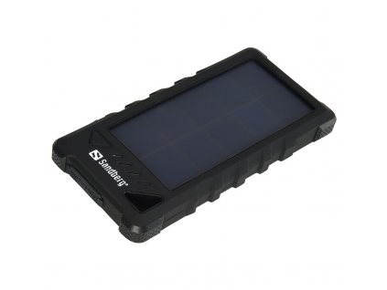 Powerbank Sandberg USB 16000 mAh, Outdoor Solar - černá