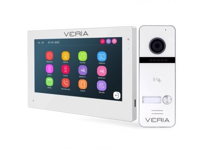 Dveřní videotelefon VERIA 3001-W + VERIA 301 - bílý