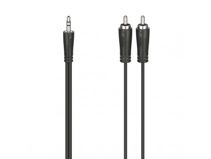 Kabel Hama Jack 3,5 mm / 2x cinch (RCA), 1,5 m - černý
