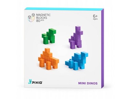 Stavebnice PIXIO Mini Dinos magnetická