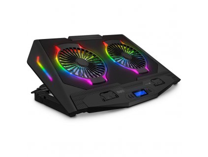 Chladící podložka pro NTB Connect IT NEO RGB do 17" - černá