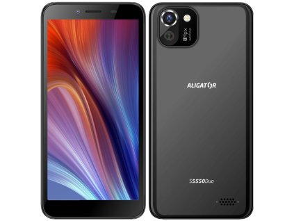 Mobilní telefon Aligator S5550 Duo - černý