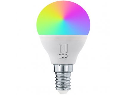 Chytrá žárovka IMMAX NEO LITE SMART LED E14 6W RGB+CCT barevná a bílá, stmívatelná, Wi-Fi, P45, TUYA