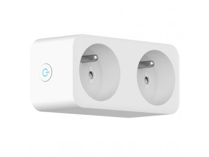 Chytrá zásuvka IMMAX NEO SMART 2 zásuvka (FR)/ 16A/ Zigbee/ Google Assistant/ Amazon Alexa/ LIDL/ TUYA