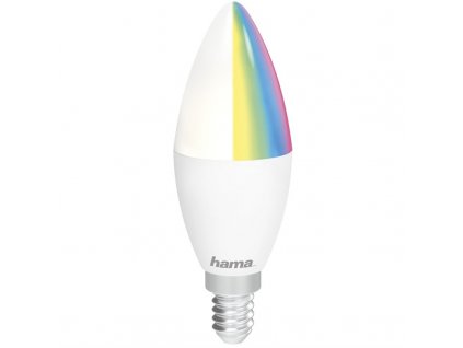 Chytrá žárovka Hama SMART WiFi LED E14, 5,5 W, RGBW, stmívatelná