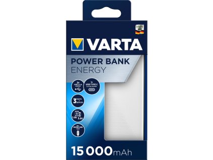 Power Bank Energy 15000 mAh VARTA  + praktické kuličkové pero se stylusem